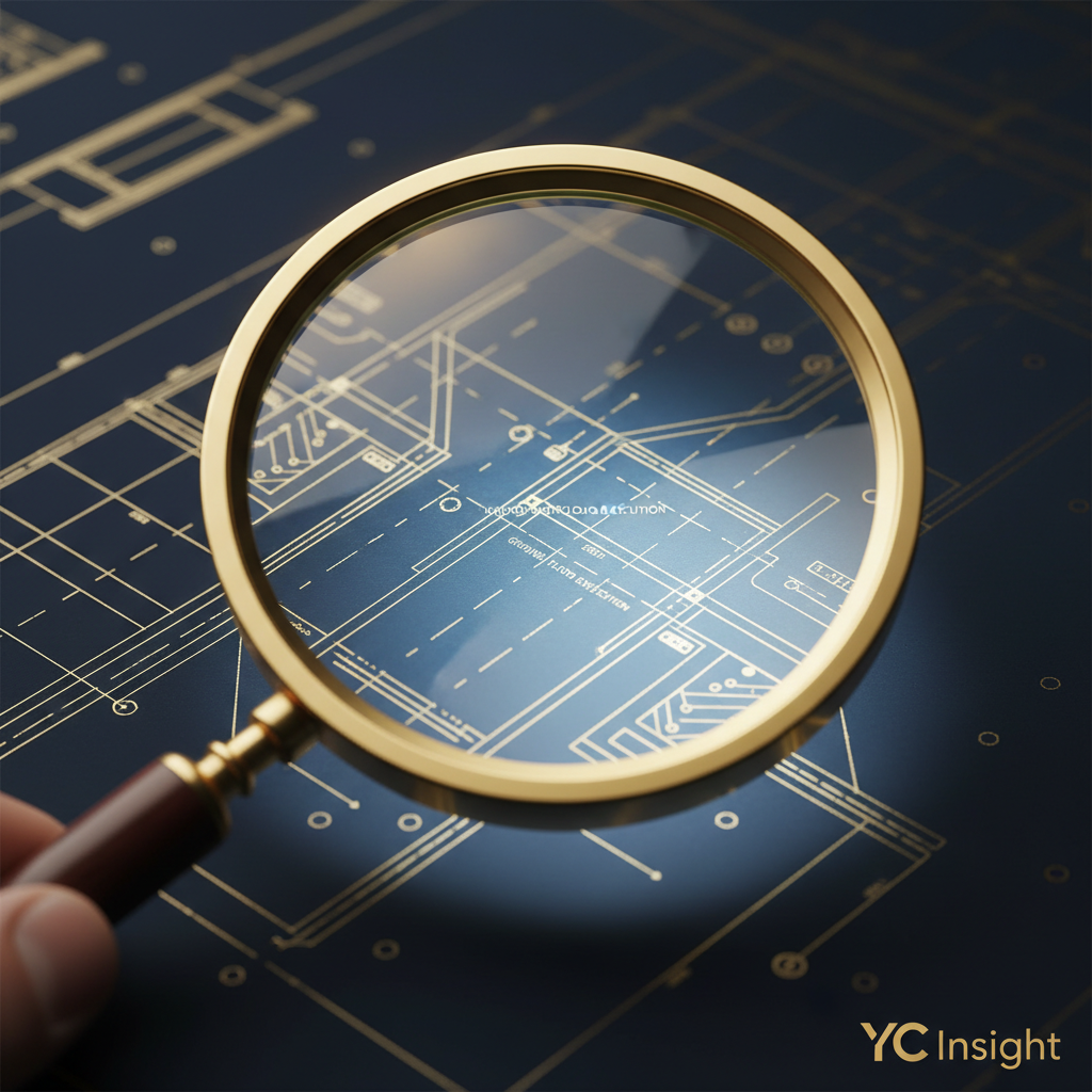 Magnifying glass on micro-detail — the ground floor that vision ignores