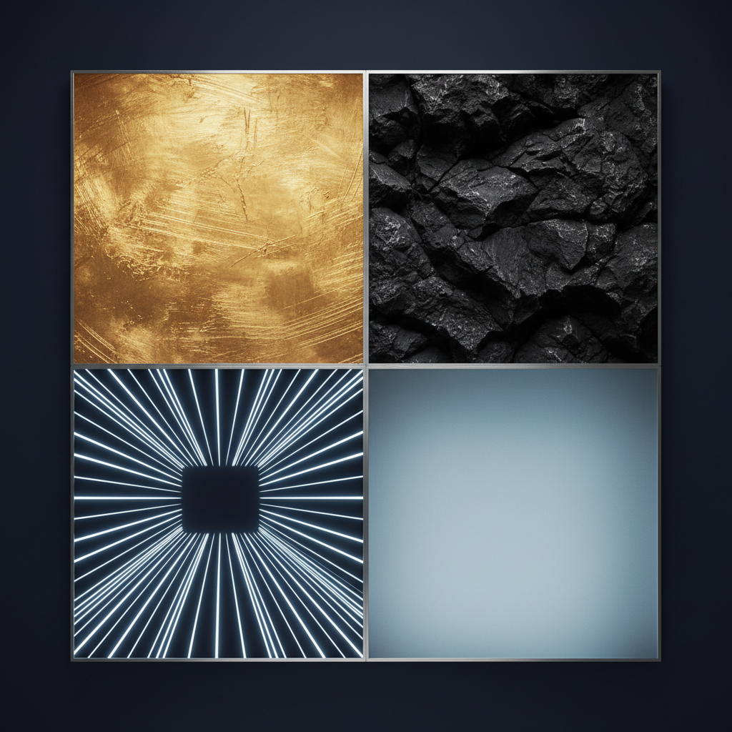 A four-quadrant decision matrix with distinct textures in each section — the four outcomes of the Twin-Track Framework